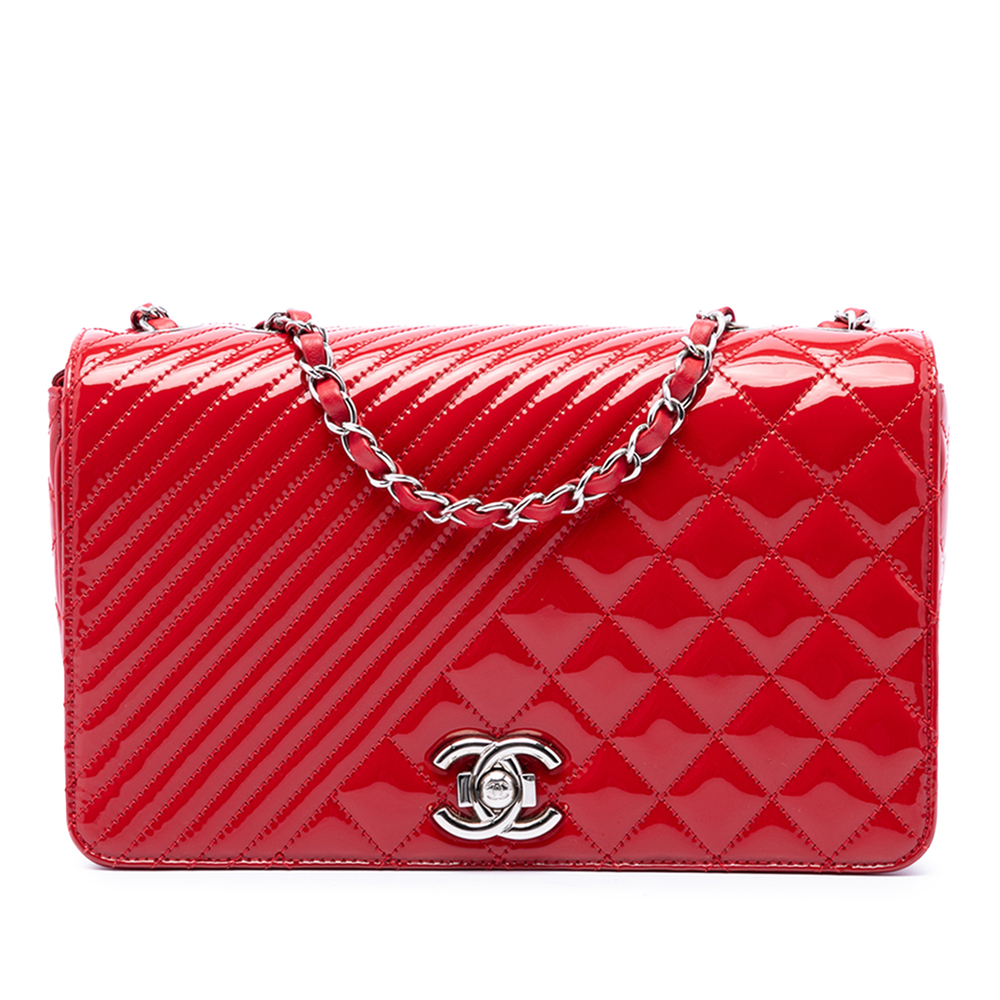 Pre-Loved Chanel Medium Patent Coco Boy Flap